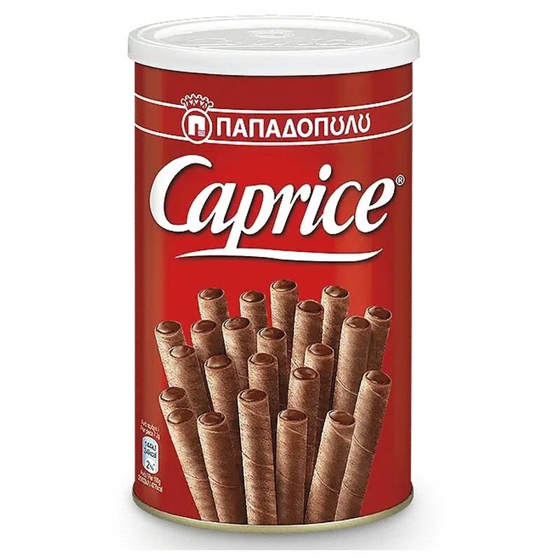 Papadopoulos Caprice Waffelröllchen mit Kakao-Haselnuss 250 g