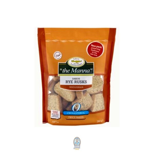 To Manna Dakos Roggen Zwieback 280g