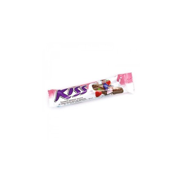 Pavlidis Kiss chocolate with strawberry creme 27.5g