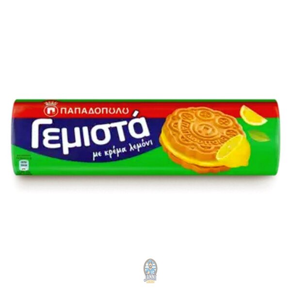Papadopoulos Gemista Biscuits Fourrés Crème Citron 200 g