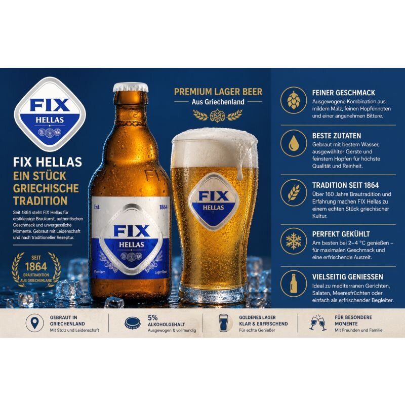 Fix Bier Hellas Premium Lager 330 ml