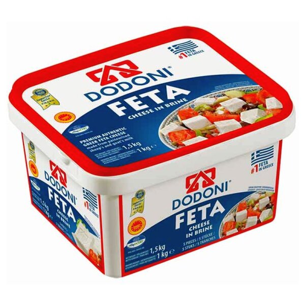 Dodoni Feta Tupper in brine 1kg