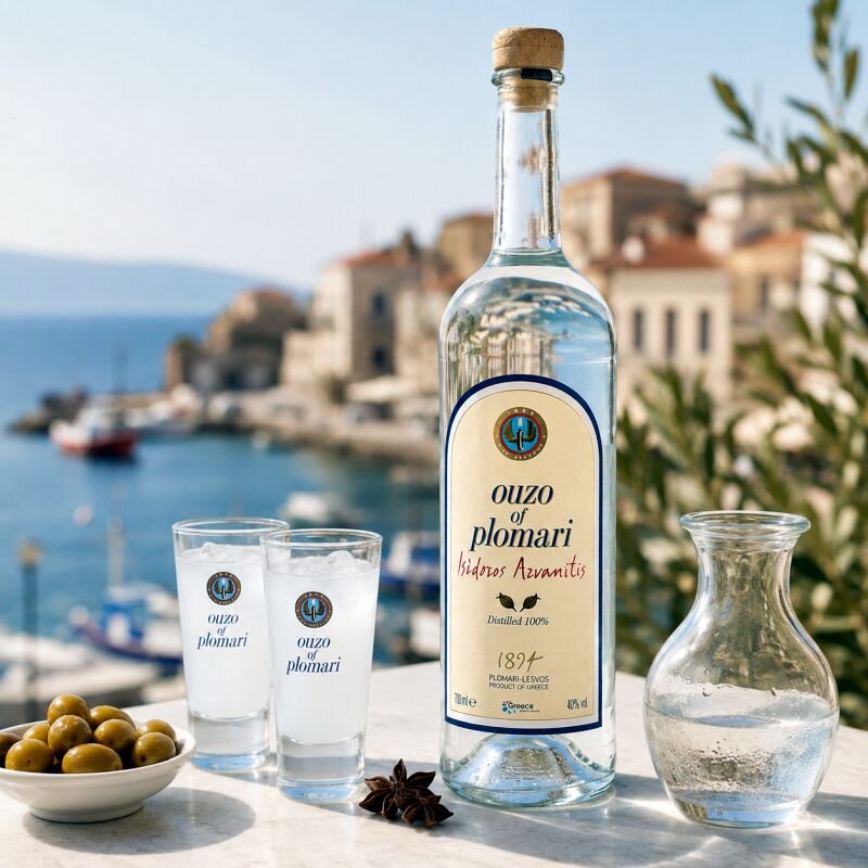 Ouzo of Plomari Isidoros Arvanitis 700 ml