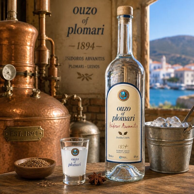 Ouzo of Plomari Isidoros Arvanitis 700 ml