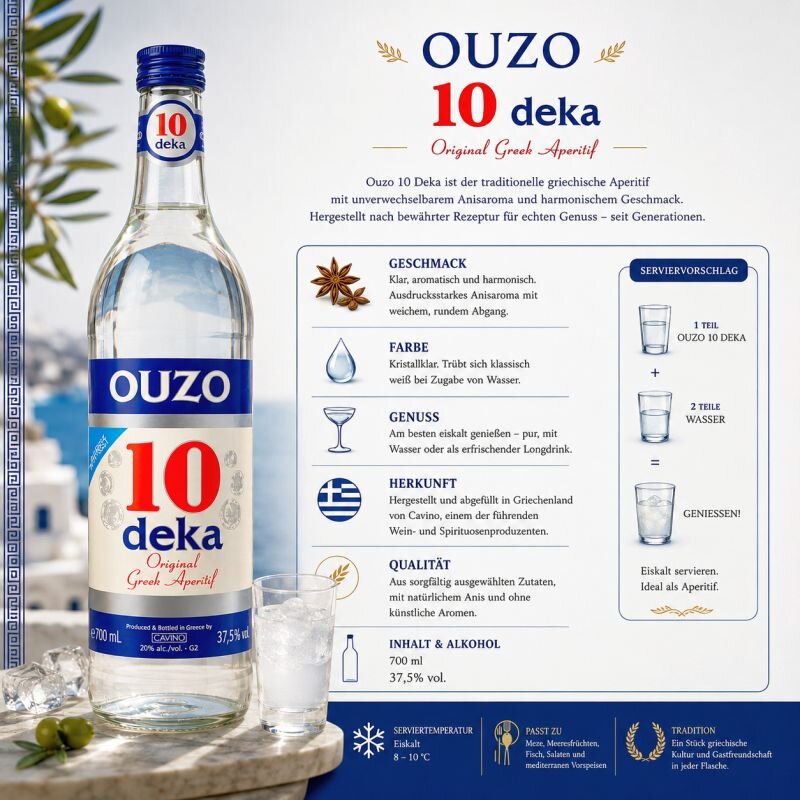 Ouzo 10 Cavino 700ml