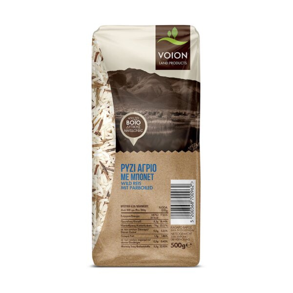 Voion Wild rice with bonnet 500g