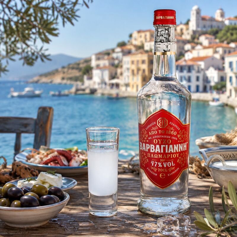 Barbayanni Ouzo Plomariou Evzon Red 47% Vol. 700 ml