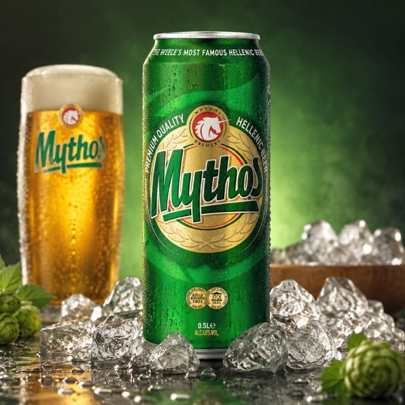 Mythos Birra Greca Premium Hellenic Lager 500 ml Lattina