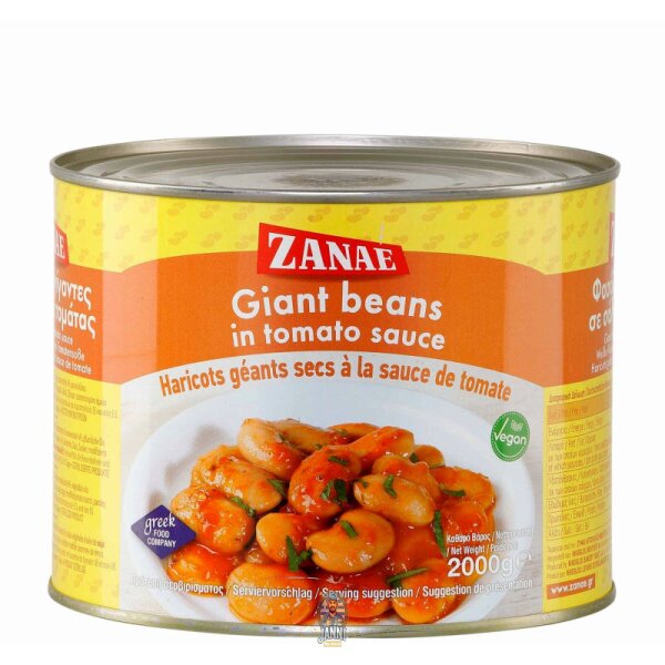 Zanae Gigantes Elefantenbohnen in Tomatensauce 2kg