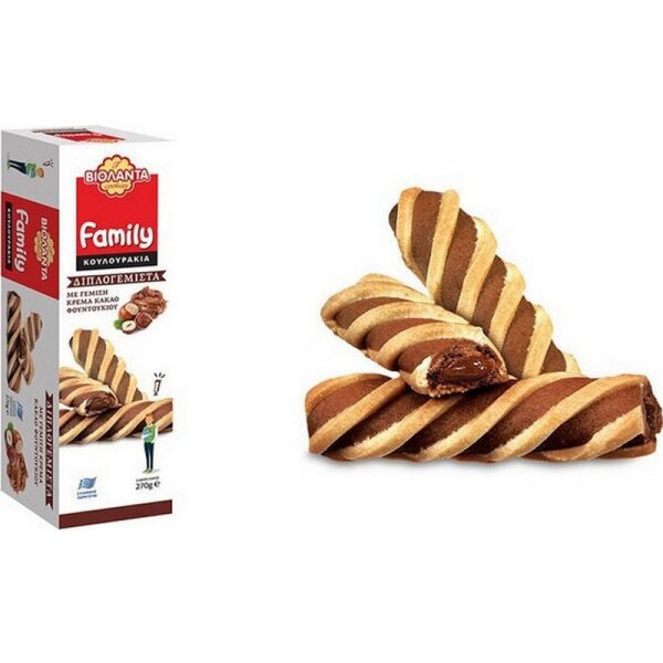 Violanta Family Vintage Cookies Kakao- und Haselnusscreme 270g