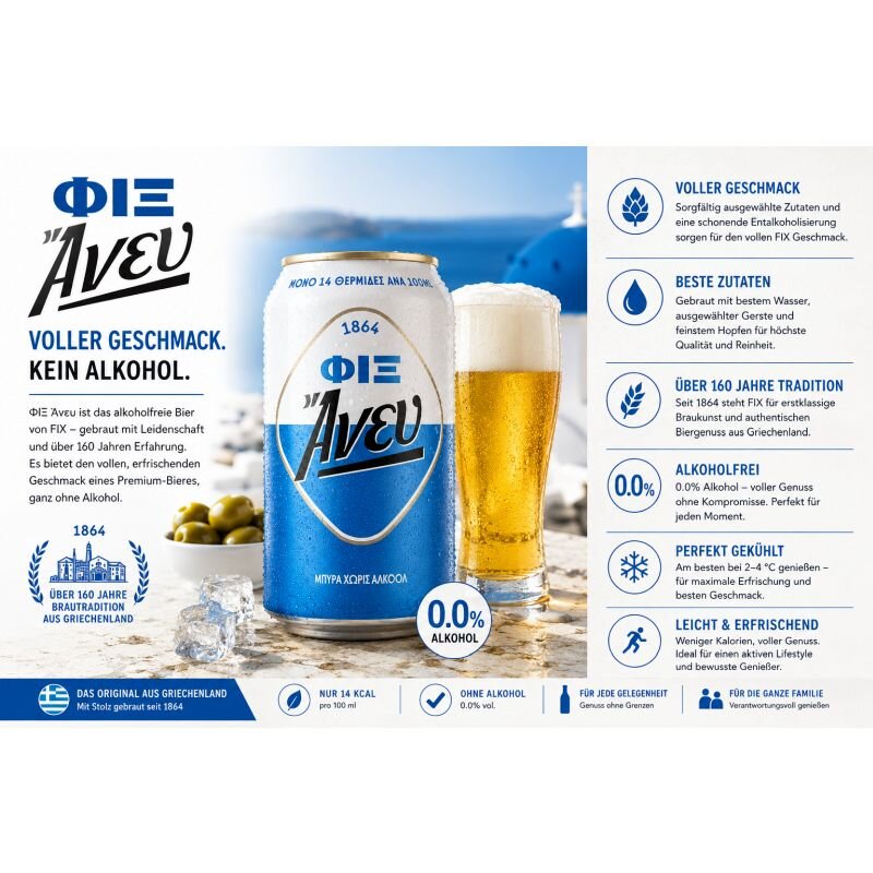 Fix Anef Birra Greca Analcolica in Lattina 330 ml