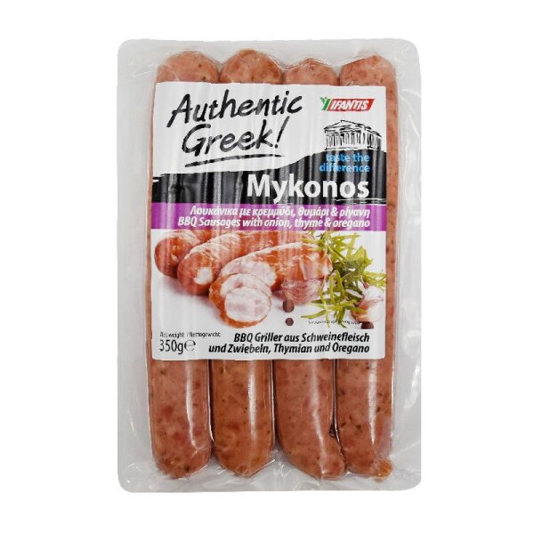 Ifantis Mykonos Wurst mit zwiebeln, Thymian und Oregano 340g