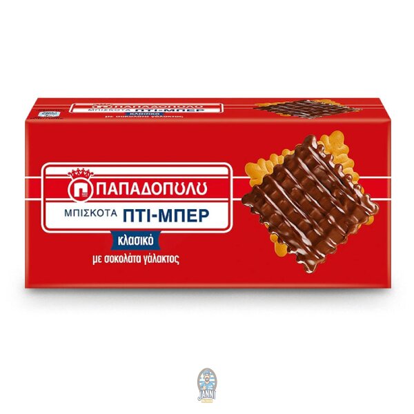 Papadopoulos Kekse Petit beurre mit Schokolade 200g