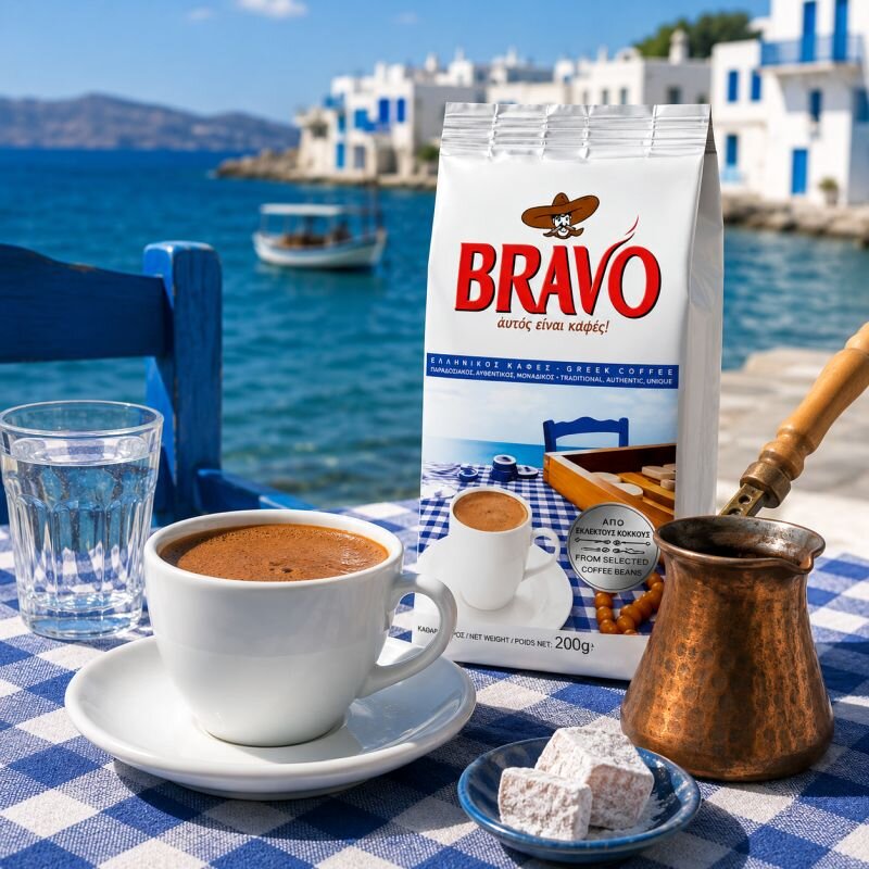 Bravo Griechischer Mokka-Kaffee gemahlen 200g