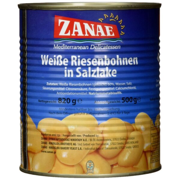 Zanae Gigantes Giant Beans in Brine 500g