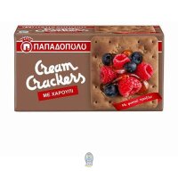 Papadopoulos Cream Crackers with Carob 190g