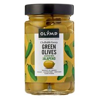 Olymp Grüne Oliven gefüllt mit Jalapeno 400g