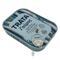 Trata Gavros Anchovis mit Oregano in Pflanzlichen Öl...