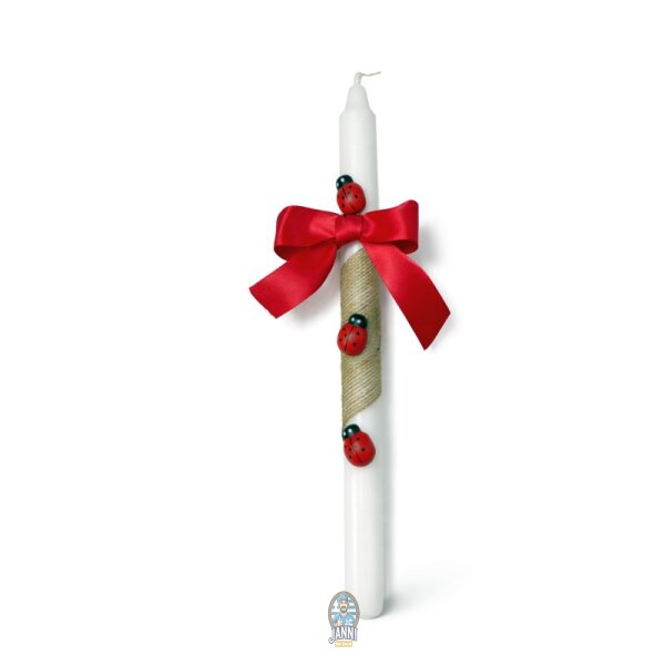 Griechische Handgemachte Osterkerze Lampada Maikäfer 29 cm – Unikat