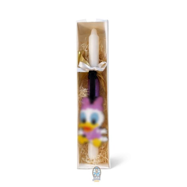 Bougie de Pâques grecque faite main Lampada Petit Canard Fille 29cm – Unique