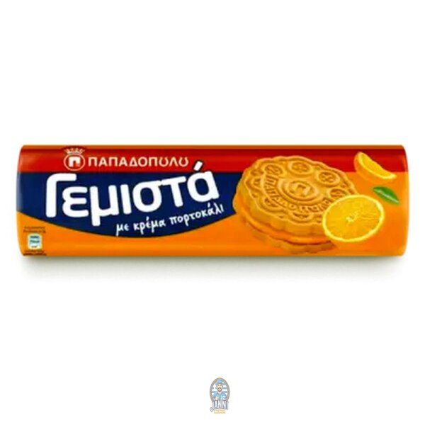 Papadopoulos Gemista Biscuits Sandwich à la Crème dOrange 200 g