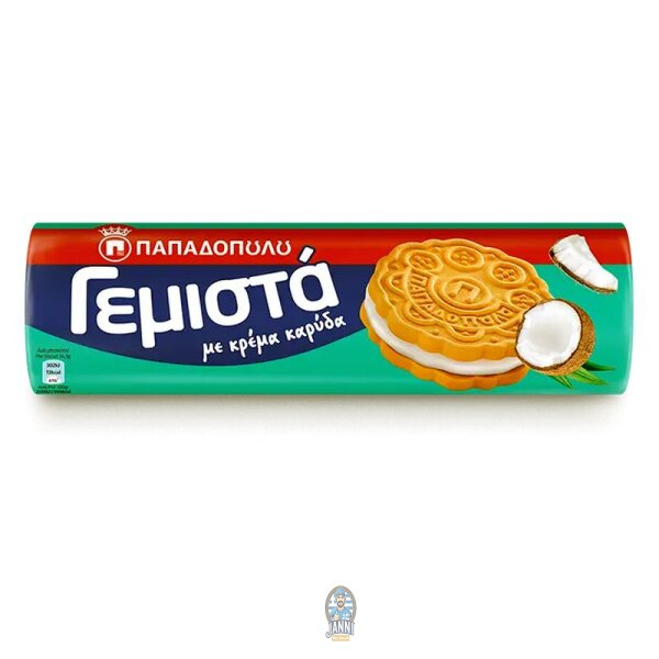 Papadopoulos Gemista Biscuits Sandwich à la Crème de Noix de Coco 200 g
