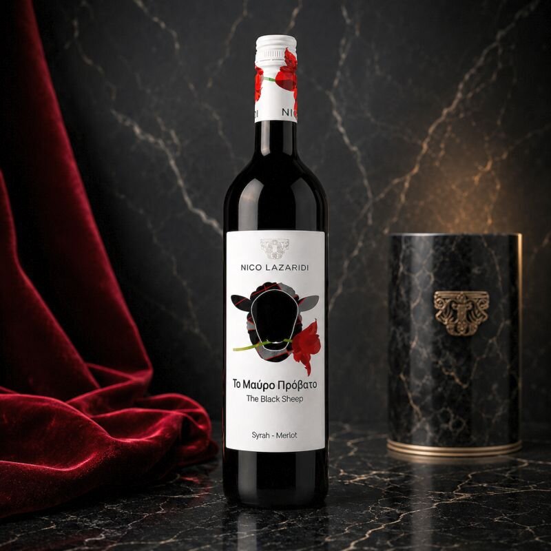 Nico Lazaridi The Black Sheep Syrah-Merlot 75 cl