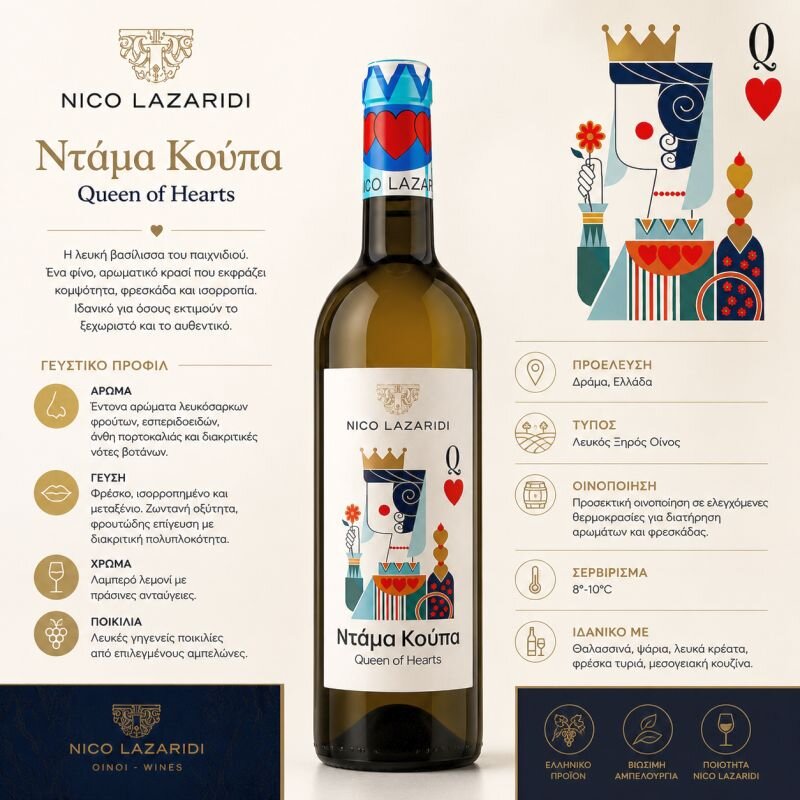 Nico Lazaridi Queen of Hearts Weisswein 75 cl