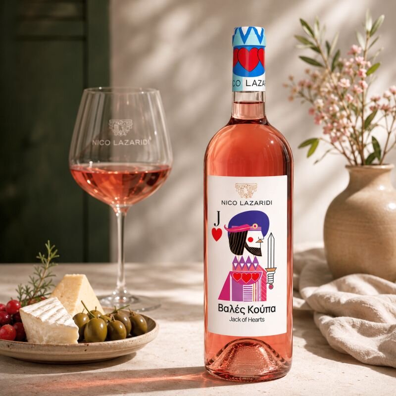 Nico Lazaridi Jack of Hearts halbtrockener Rosé 75 cl