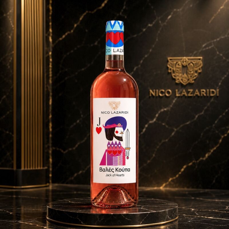 Nico Lazaridi Jack of Hearts halbtrockener Rosé 75 cl