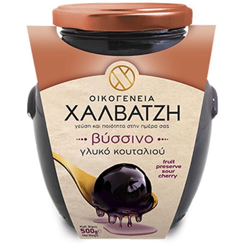 Halvatzis Glyko koutaliou Sauerkirschen eingelegt in...