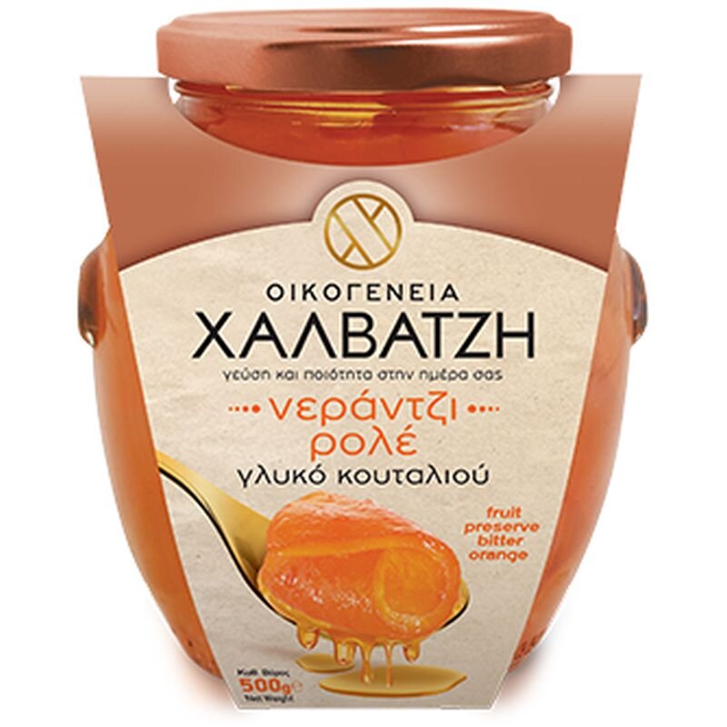Halvatzis Glyko Koutaliou Bitter Orange in Syrup 500 g